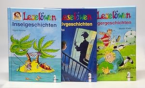 Leselöwen. 3 Bde. Dedektivgescheichen / Torjägergeschichten / Inselgeschichten.