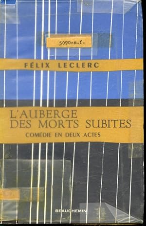Seller image for L'Auberge des morts subites (comdie en 2 actes) for sale by Librairie Le Nord