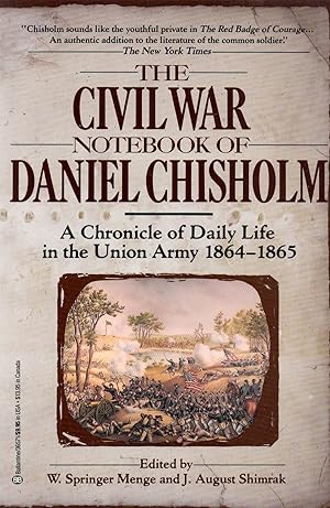Bild des Verkufers fr The Civil War Notebook of Daniel Chisholm zum Verkauf von Frogtown Books, Inc. ABAA
