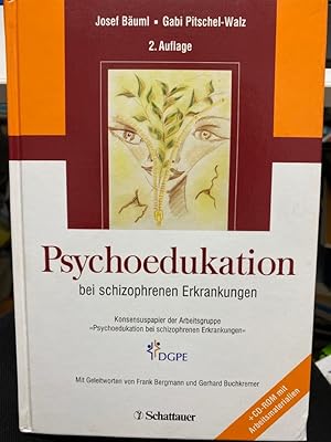 Bild des Verkufers fr Psychoedukation bei schizophrenen Erkrankungen : Konsensuspapier der Arbeitsgruppe "Psychoedukation bei Schizophrenen Erkrankungen" ; 64 Tabellen. hrsg. von Josef Buml ; Gabi Pitschel-Walz. Unter Mitarb. von A. Bechdolf . Mit Geleitw. von Frank Bergmann und Gerhard Buchkremer zum Verkauf von bookmarathon