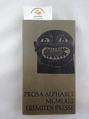 Bild des Verkufers fr Alphabet 1963 Originalholzschnitte nach Laubsgearbeiten von Gnter Stiller. zum Verkauf von Chiemgauer Internet Antiquariat GbR