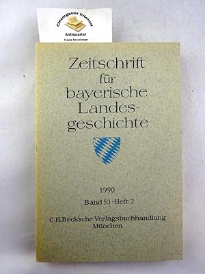 Image du vendeur pour Zeitschrift fr bayerische Landesgeschichte. Jahrgang 1990. Band 53. Heft 2. mis en vente par Chiemgauer Internet Antiquariat GbR