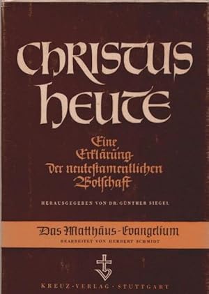 Bild des Verkufers fr Der verheissene heilige Herrscher : Gottes gute Botschaft nach d. Matthus-Bericht. Christus heute ; [Bd. 16] zum Verkauf von Schrmann und Kiewning GbR