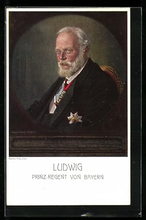 Bild des Verkufers fr Ansichtskarte Se. Knigliche Hoheit Prinz Ludwig III. von Bayern zum Verkauf von Bartko-Reher