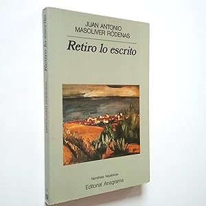 Imagen del vendedor de Retiro lo escrito (Primera edición) a la venta por MAUTALOS LIBRERÍA