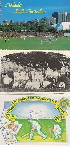 Southgate Village Cricket Club Australia Oval 3x Postcard