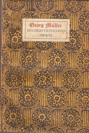 Georg Müller - Bücherverzeichnis 1924 / 1925