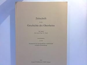 Bild des Verkufers fr Zeitschrift fr die Geschichte des Oberrheins : 140. Band ( Der neuen Folge 101. Band ) zum Verkauf von ABC Versand e.K.