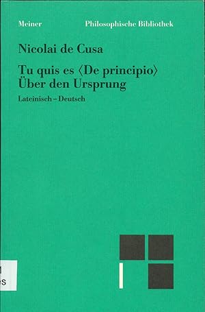 Imagen del vendedor de ber den Ursprung Neu bersetzt, eingeleitet und mit Anmerkungen herausgegeben von Karl Bormann a la venta por avelibro OHG