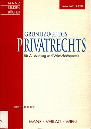 Seller image for Grundzge des Privatrechts Fr Ausbildung und Wirtschaftspraxis for sale by avelibro OHG