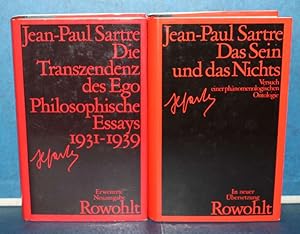 Bild des Verkufers fr 2 Titel: Das Sein und das Nichts; Die Transzendenz des Ego 2 Titel: Das Sein und das Nichts. Versuch einer phnomenologischen Ontologie Die Transzendenz des Ego. Philosophische Essays 1931-1939 zum Verkauf von Eugen Kpper