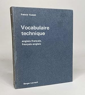 Vocabulaire technique : anglais-français français-anglais mécanique metallurgie industries extra