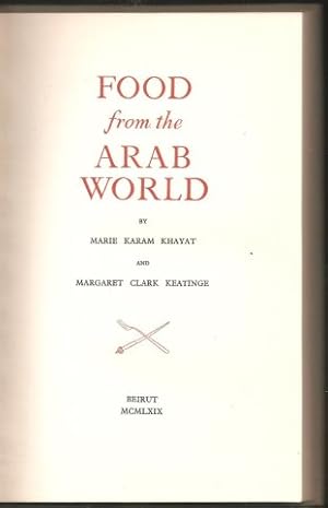 Food from the Arab World. 1st. edn. 1959.