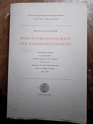 Sprachverwandschaft und Wahrscheinlichkeit ausgewählte Schriften neu veröffentlicht zum 70. Gebur...