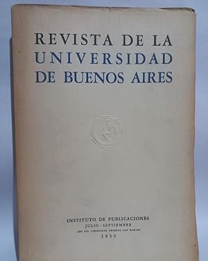 Imagen del vendedor de Revista de la Universidad de Buenos Aires a la venta por Libros de Ultramar Alicante
