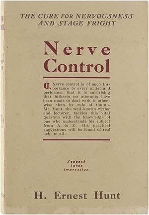 Bild des Verkufers fr Nerve Control, the Cure of Nervousness and Stage-Frig zum Verkauf von Untje.com