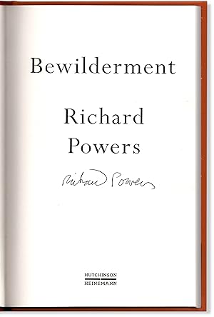 Bewilderment. Signed on the title page.