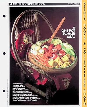 McCall's Cooking School Recipe Card: Vegetables 30 - Summer Vegetables With Kielbasa : Replacemen...