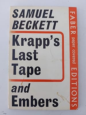 Seller image for Krapp's Last Tape and Embers for sale by Berkshire Rare Books