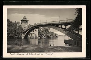 Bild des Verkäufers für Ansichtskarte Berlin-Treptow, Brücke Insel der Jugend zum Verkauf von Bartko-Reher