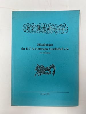 Mitteilungen der E. T. A. Hoffmann-Gesellschaft, Heft 36