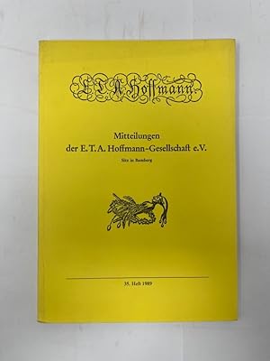 Mitteilungen der E. T. A. Hoffmann-Gesellschaft, Heft 35