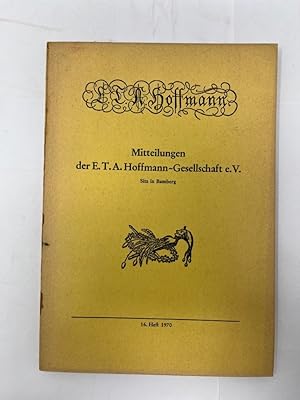 Mitteilungen der E. T. A. Hoffmann-Gesellschaft, Heft 16