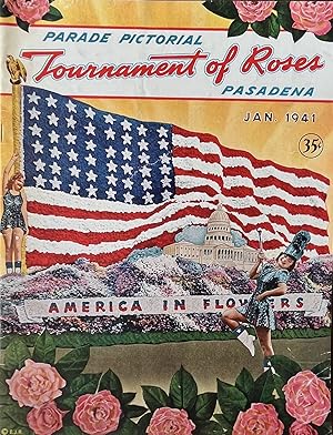 1941 [27th annual] Tournament of Roses Parade Pictorial; "America in Flowers"