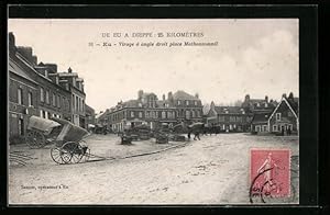 Image du vendeur pour Carte postale Eu, Virage  angle droit place Mathonmesnil mis en vente par Bartko-Reher