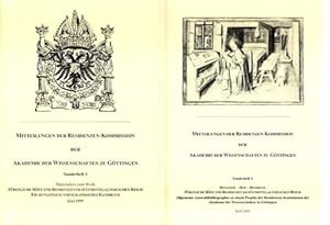 Immagine del venditore per Mitteilungen der Residenzen-Kommission der Akademie der Wissenschaften zu Gttingen. Sonderheft 3: Materialien zum Werk, Frstliche Hfe und Residenzen im sptmittelalterlichen Reich. Sonderheft 4: Dynastie-Hof-Residenz: Allgemeine Auswahlbibliographie. venduto da nika-books, art & crafts GbR