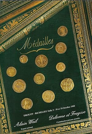 Seller image for Numismatique. Collections M.D., A.L. et  divers amateurs., 18-19 octobre 1995. Monnaies antiques, monnaies franaises, trangres, Mdailles de la Rvolution et de l'Empire for sale by Librairie Archaion