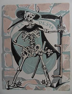 Seller image for Tsuguharu Lonard FOUJITA : Mort, la faucheuse, Gravure for sale by Artfever