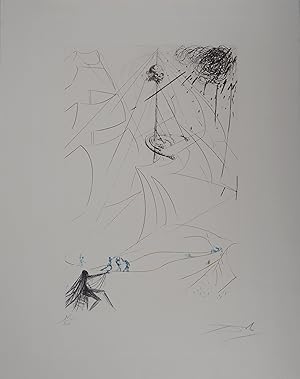 Seller image for Salvador DALI : Le Vaisseau fantme : Hommage  Wagner, Gravure originale signe for sale by Artfever