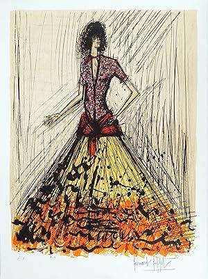 Image du vendeur pour Bernard BUFFET : Carmen en contrebandire, Lithographie signe mis en vente par Artfever