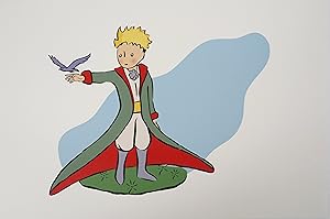 Image du vendeur pour Antoine DE SAINT-EXUPERY : Le Petit Prince et l'oiseau de la Paix, Lithographie mis en vente par Artfever