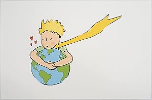Image du vendeur pour Antoine DE SAINT-EXUPERY : Ecologie, Le Petit Prince aime la Terre, Lithographie mis en vente par Artfever