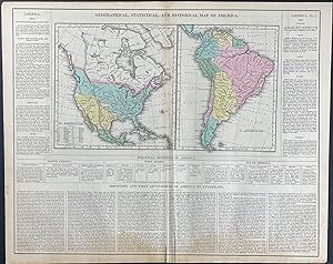 Map of America (Geographical, Statistical, & Historical)