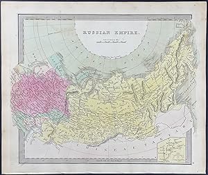 Image du vendeur pour Map of Russian Empire mis en vente par Trillium Antique Prints & Rare Books