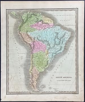 Image du vendeur pour Map of South America mis en vente par Trillium Antique Prints & Rare Books