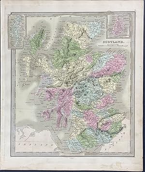 Image du vendeur pour Map of Scotland mis en vente par Trillium Antique Prints & Rare Books