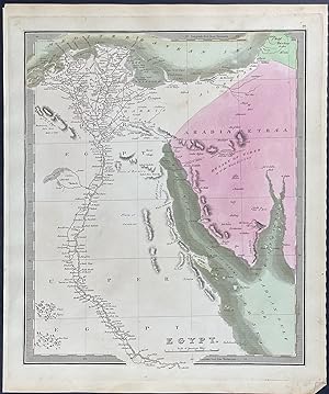 Image du vendeur pour Map of Egypt mis en vente par Trillium Antique Prints & Rare Books