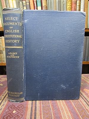 Image du vendeur pour Select Documents of English Constitutional History mis en vente par Pages Past--Used & Rare Books