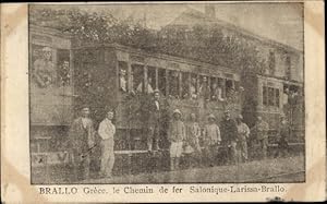 Bild des Verkufers fr Ansichtskarte / Postkarte Brallo, Griechenland, Saloniki-Larissa Brallo Railway zum Verkauf von akpool GmbH