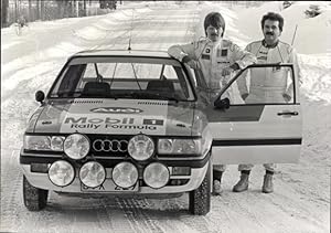 Foto Mikael Ericsson und Reinhard Michel, Audi 90 quattro Gruppe A, Rennauto