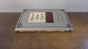 Seller image for I Know it When I See it: A Modern Fable About Quality for sale by BoundlessBookstore