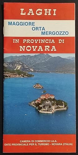 Opuscolo Laghi in Provincia di Novara - Maggiore Orta Mergozzo