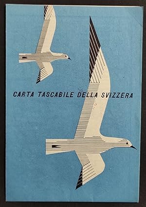 Carta Tascabile della Svizzera - Pubblicità Helvetia Assicurazioni