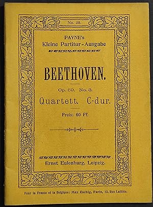 Spartito Beethoven - Op.59 No.3 - Quartett N.9 C-dur - Ed. Elenberg