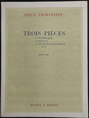 Trois Pieces Op.59 - S. Prokofieff - Ed. Boosey & Hawkes - Piano Seul