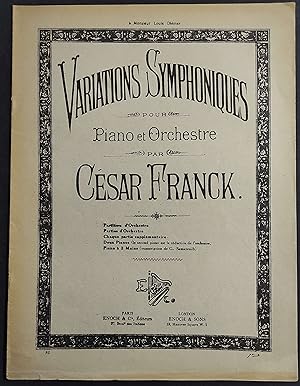 Variations Symphoniques Piano et Orchestre - C. Franck - Piano 2